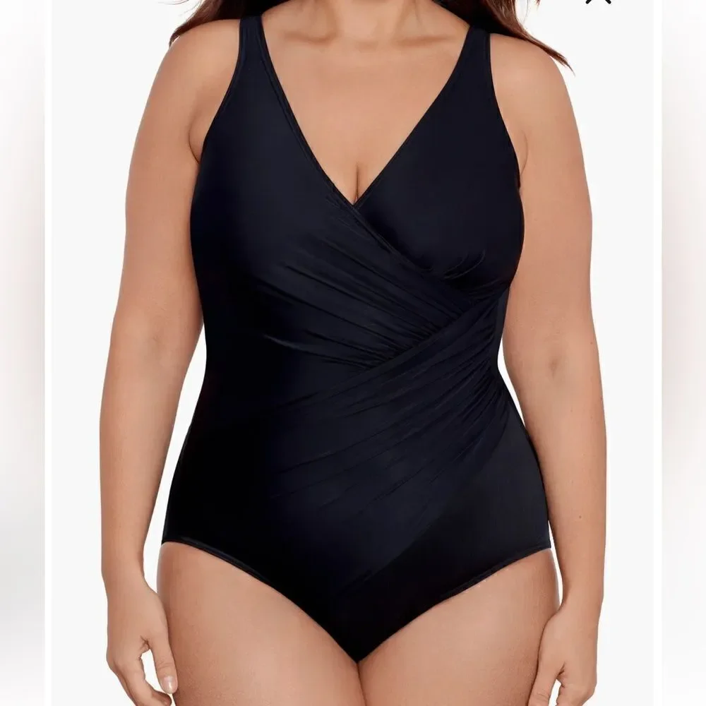 Miraclesuit Must Haves Oceanus One Piece Swimsuit size 18 NWT $180